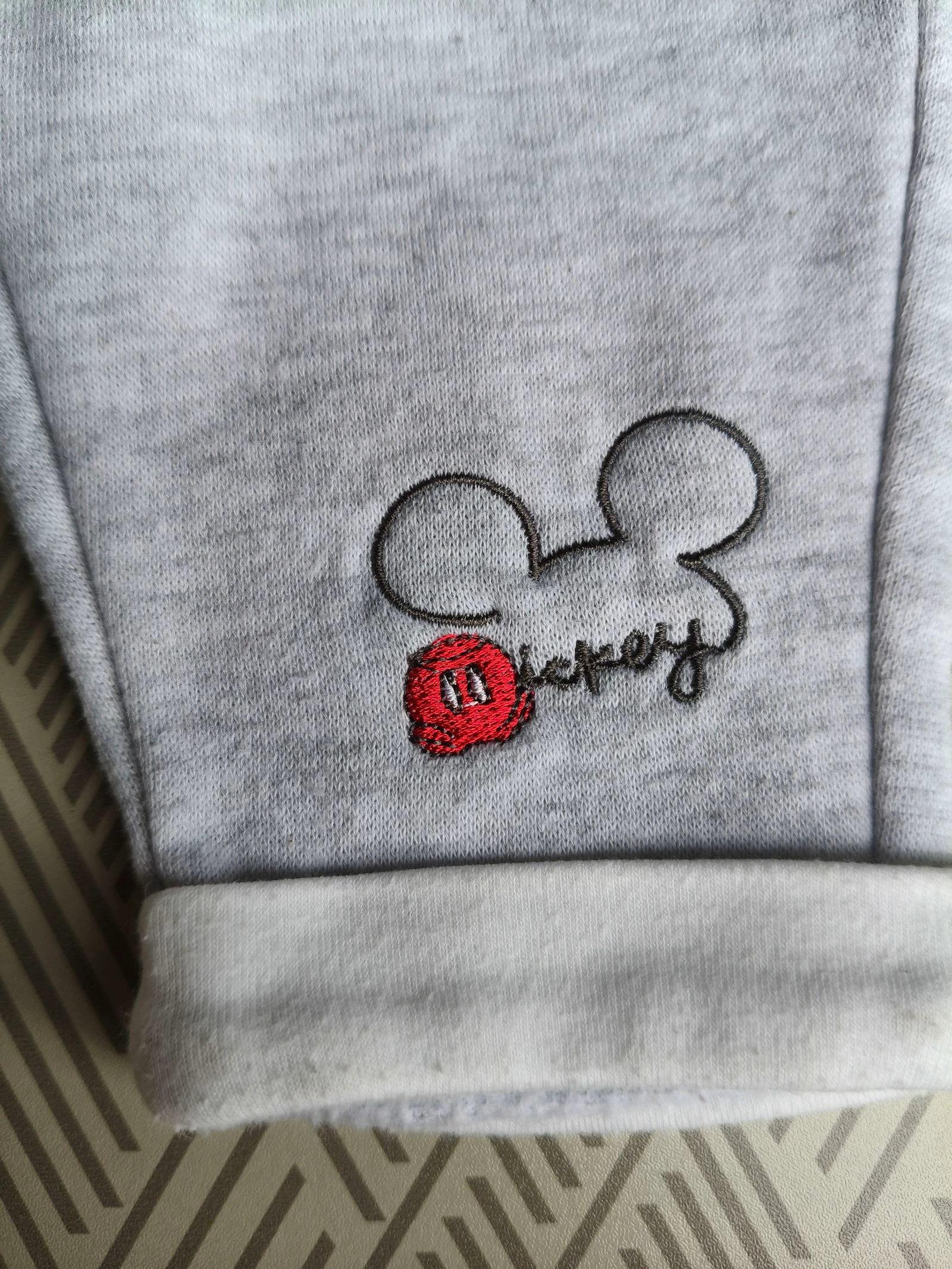 Pantalón cálido unisexe Disney gris Mickey 6 meses – photo 2